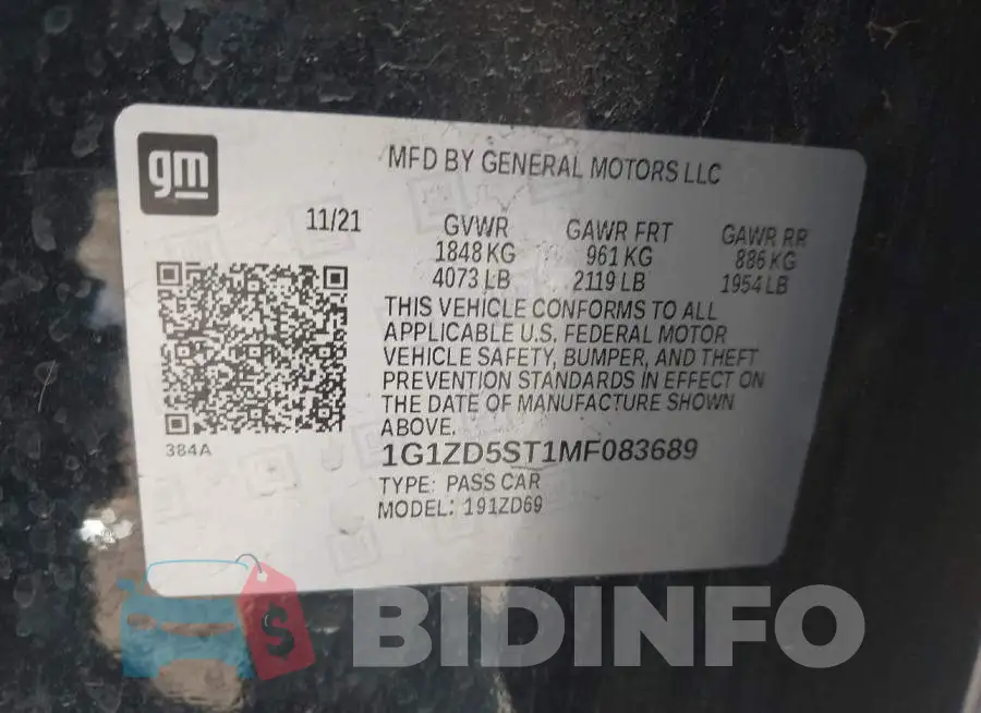 1G1ZD5ST1MF083689 Photo# 9