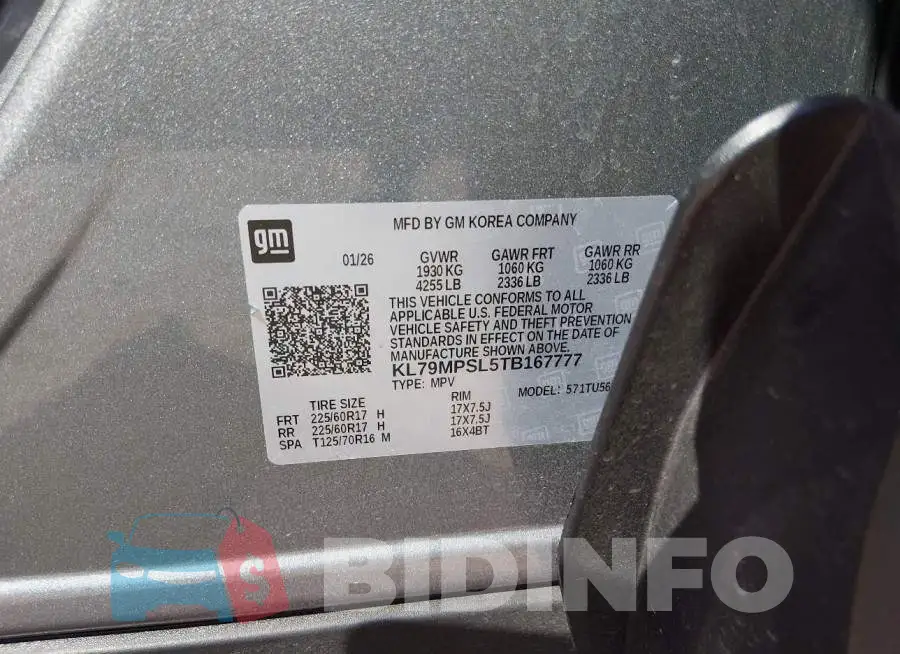 KL79MPSL5TB167777 Photo# 9