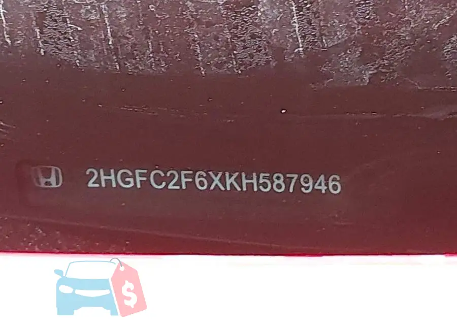 2HGFC2F6XKH587946 Photo# 9