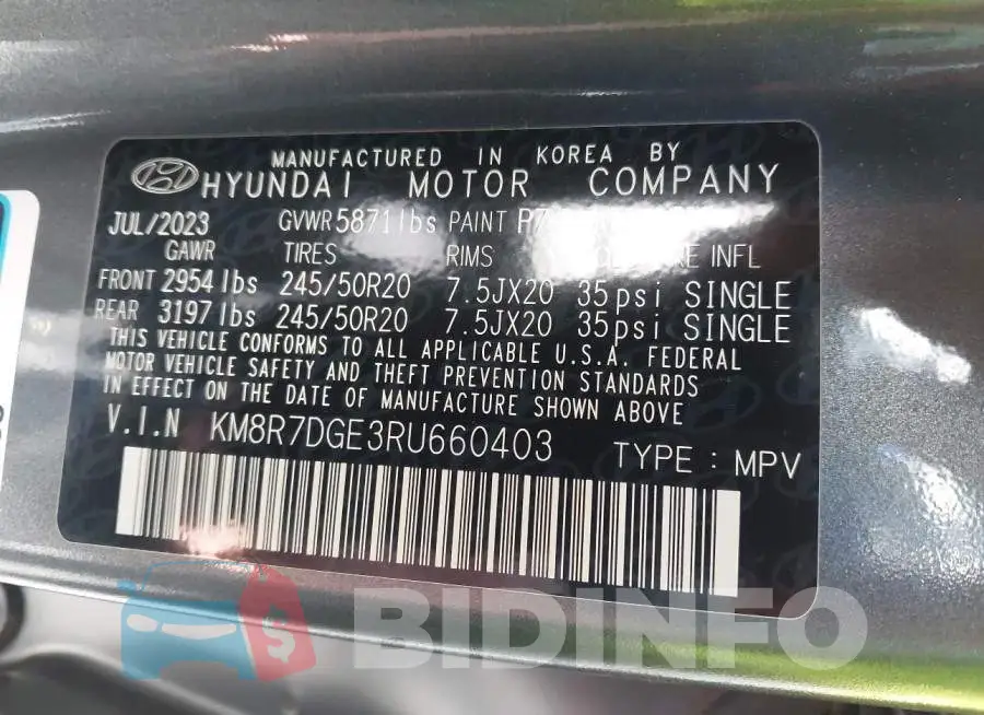 KM8R7DGE3RU660403 Photo# 9