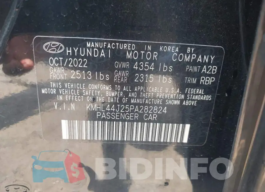 KMHL44J25PA282824 Photo# 9