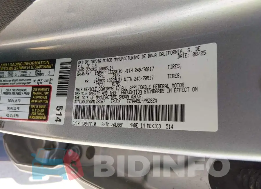 3TMLB5JN9SM178567 Photo# 9