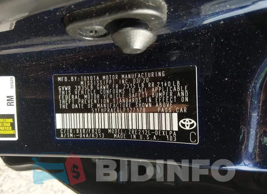 5YFHPRAE6LP127178 Photo# 9