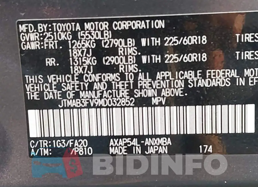 JTMAB3FV9MD032852 Photo# 9