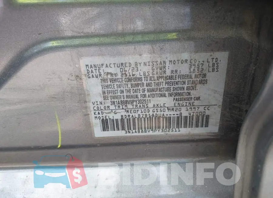3N1AB8BV9PY302511 Photo# 9