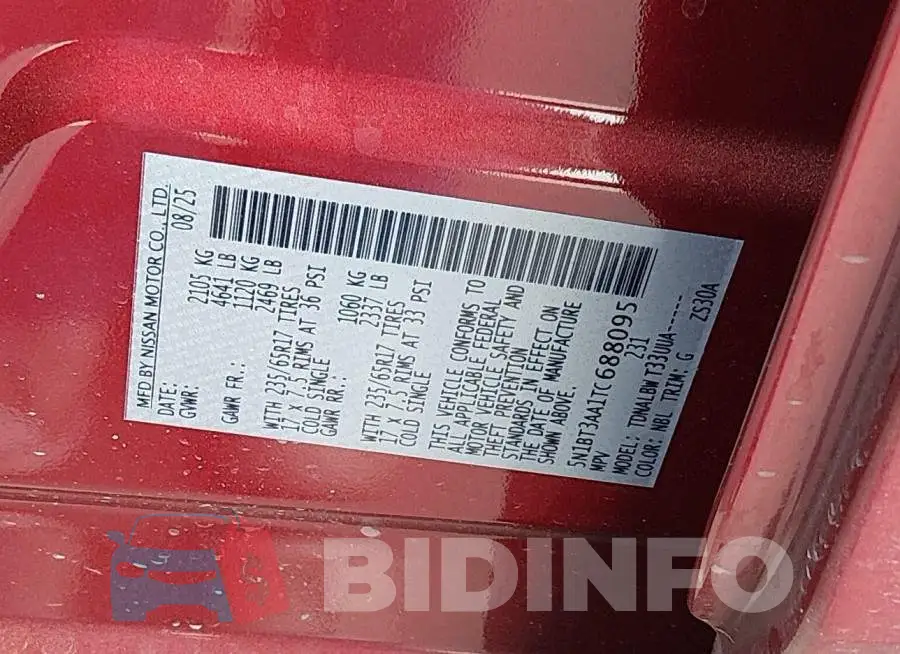 5N1BT3AA1TC688095 Photo# 9
