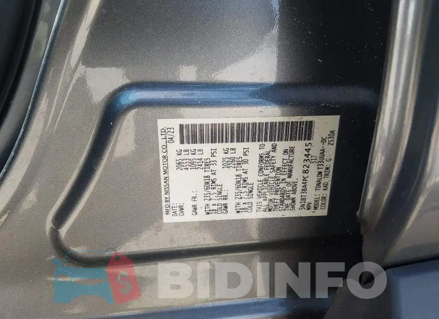 5N1BT3BA4PC823445 Photo# 9