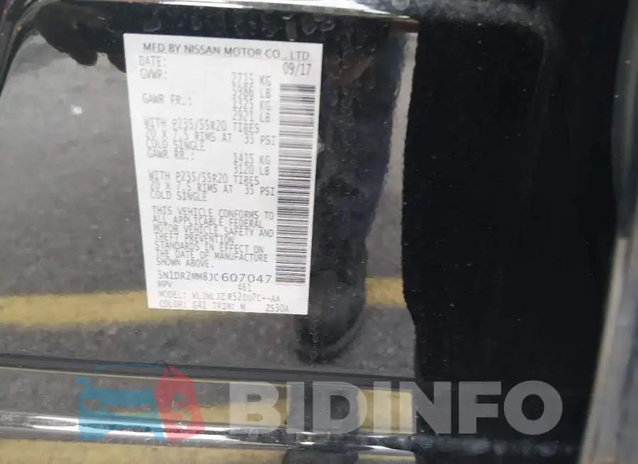5N1DR2MM8JC607047 Photo# 9