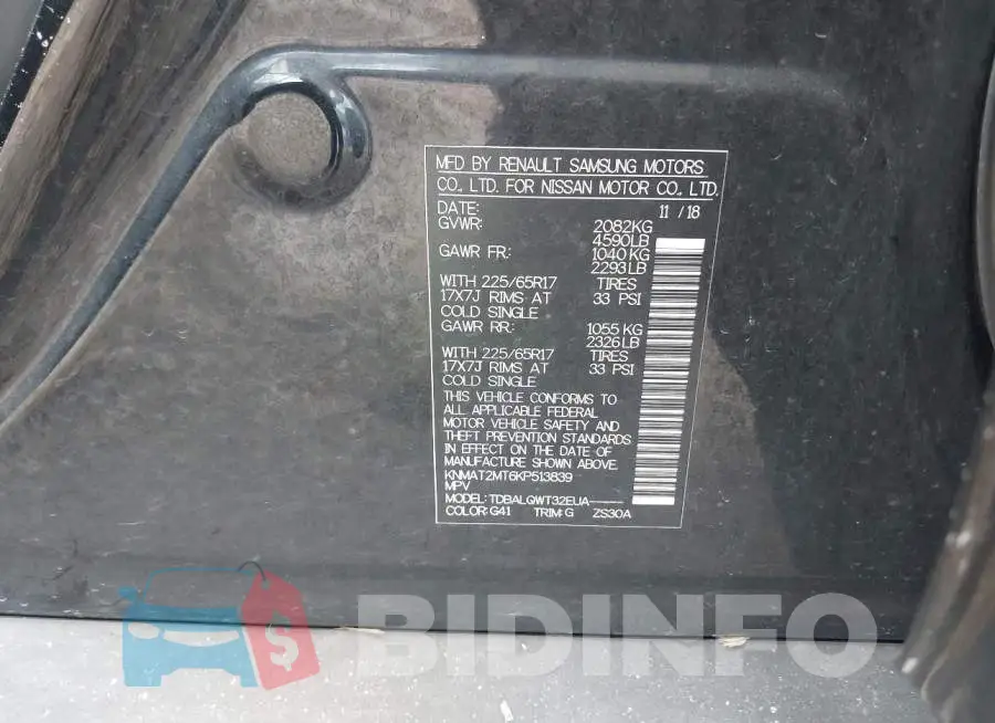 KNMAT2MT6KP513839 Photo# 9