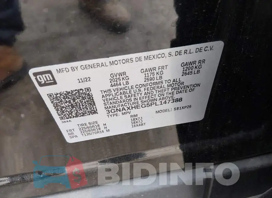 3GNAXHEG5PL147388 Photo# 9