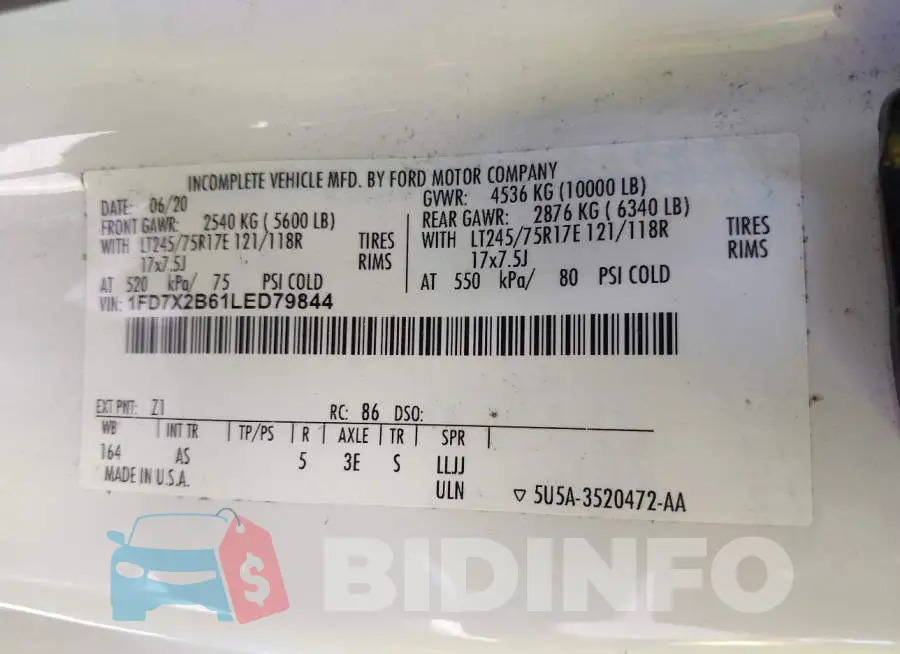1FD7X2B61LED79844 Photo# 9