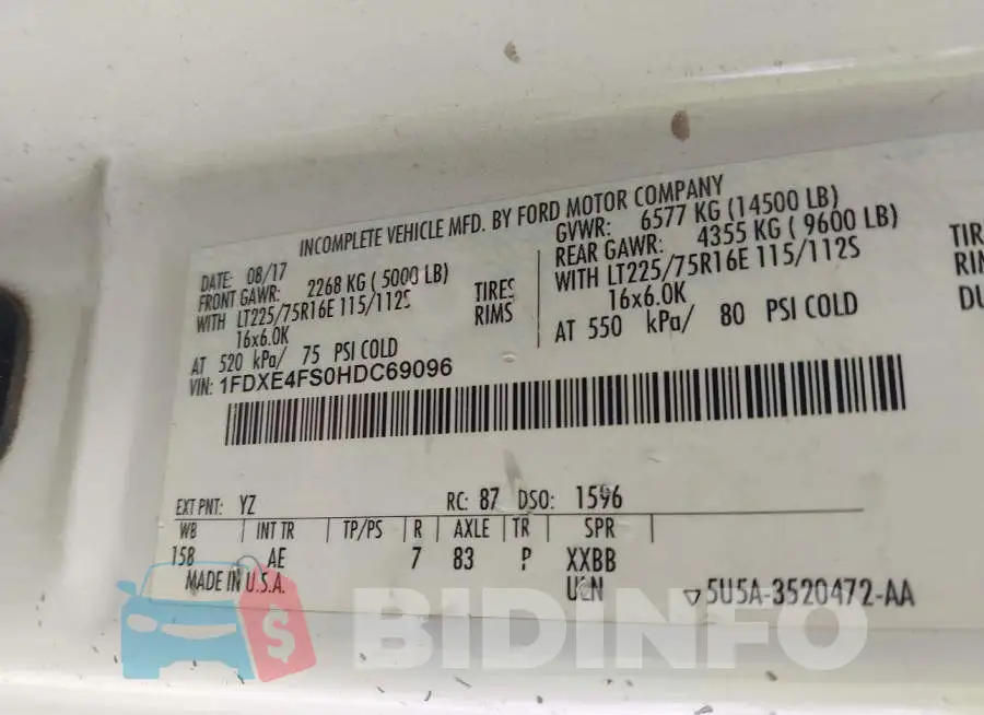 1FDXE4FS0HDC69096 Photo# 8