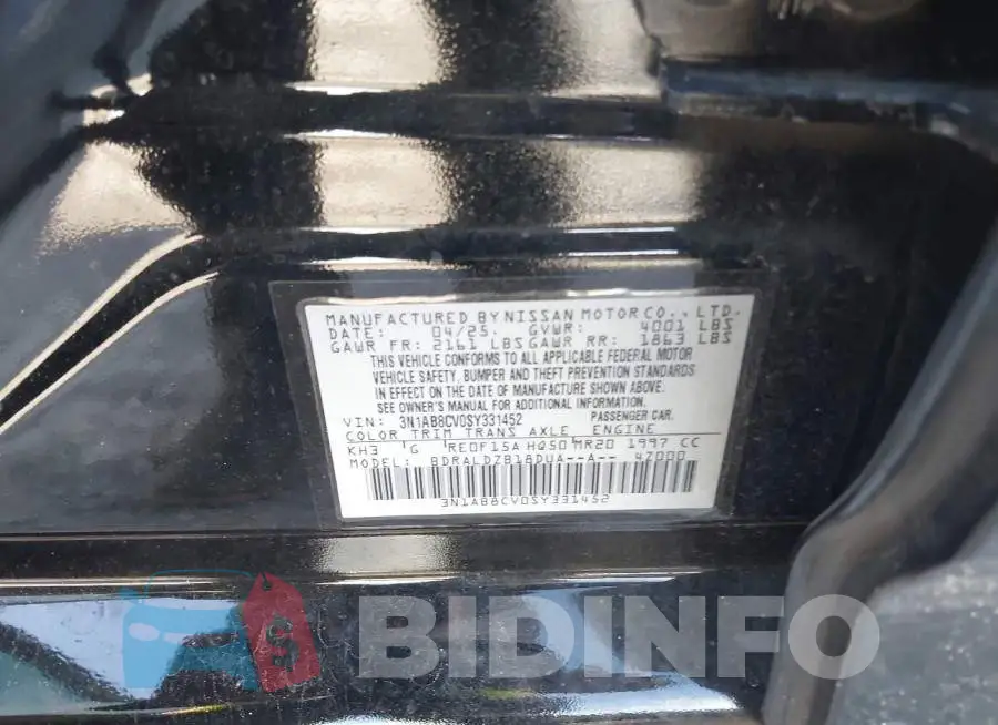 3N1AB8CV0SY331452 Photo# 9
