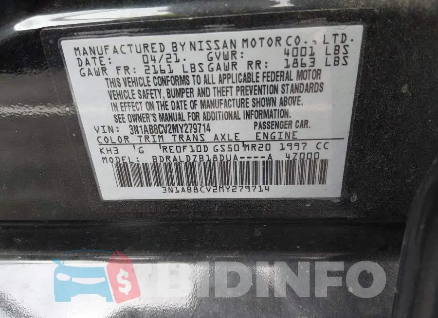 3N1AB8CV2MY279714 Photo# 9