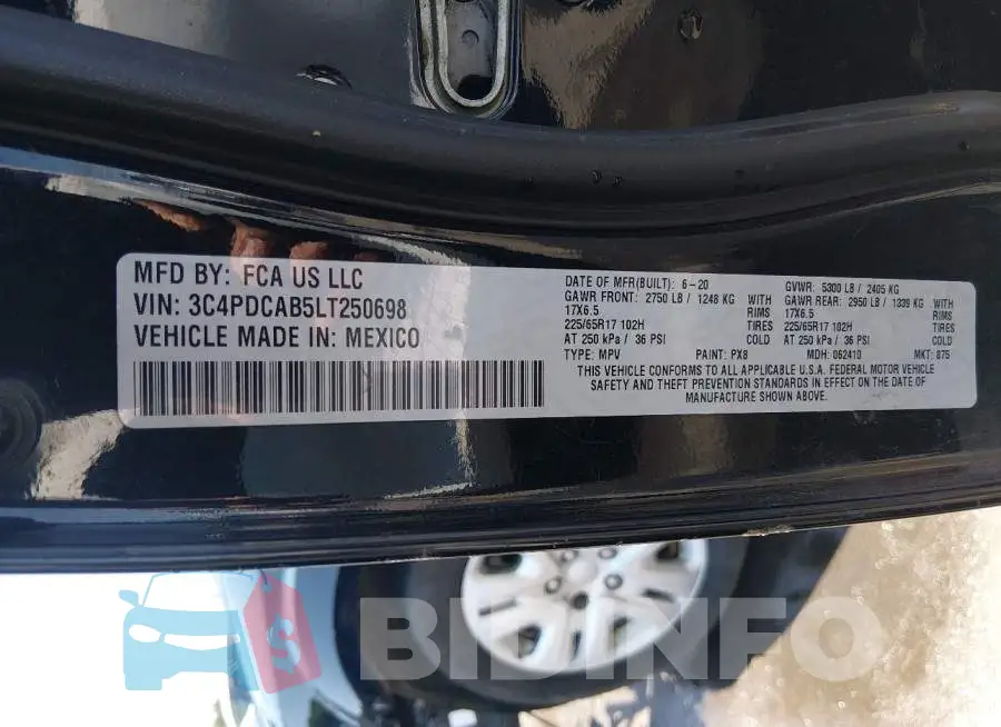 3C4PDCAB5LT250698 Photo# 9