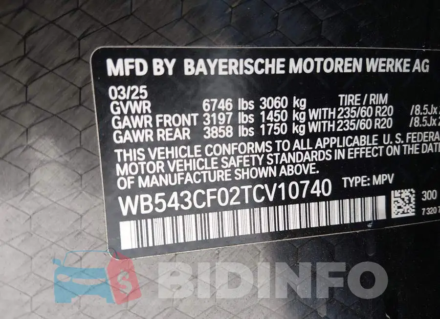 WB543CF02TCV10740 Photo# 9