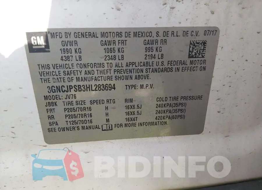 3GNCJPSB3HL283694 Photo# 9