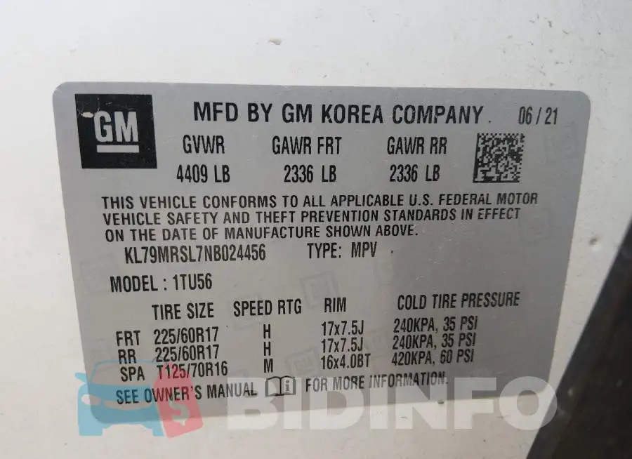 KL79MRSL7NB024456 Photo# 9