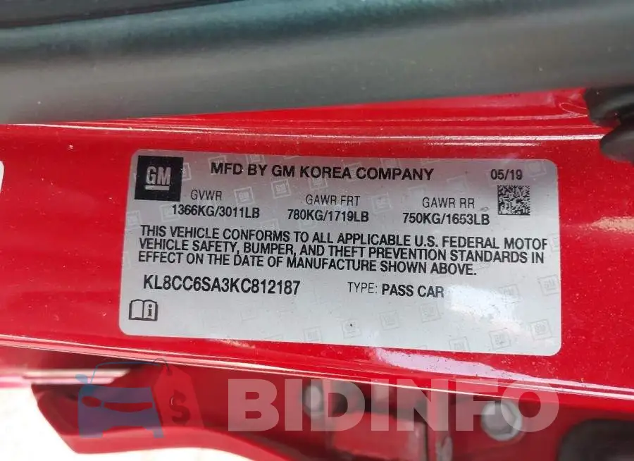 KL8CC6SA3KC812187 Photo# 9