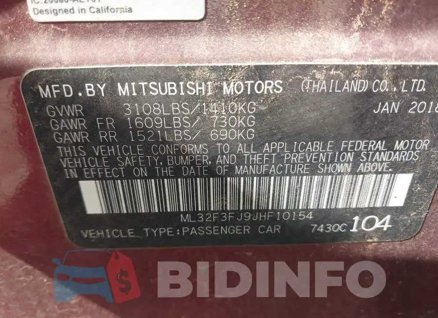 ML32F3FJ9JHF10154 Photo# 9