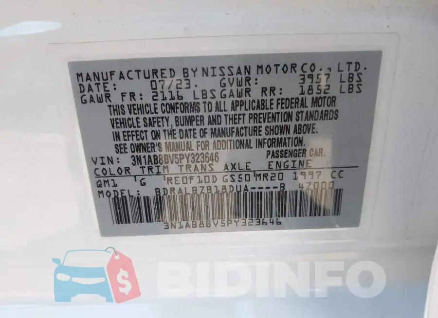 3N1AB8BV5PY323646 Photo# 9