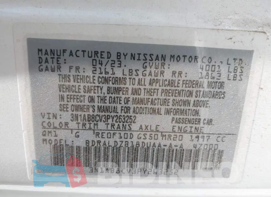 3N1AB8CV3PY263252 Photo# 9