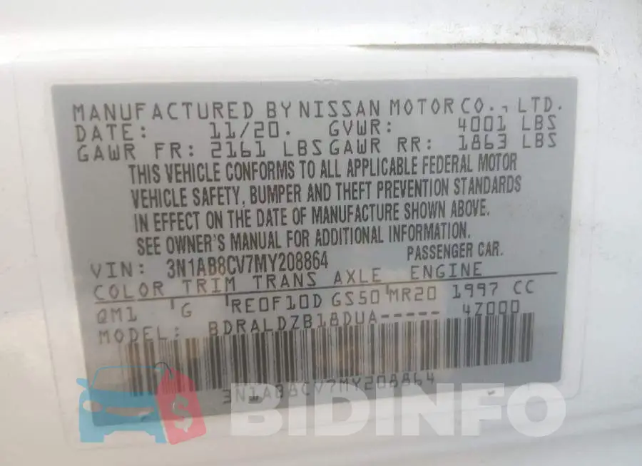 3N1AB8CV7MY208864 Photo# 9