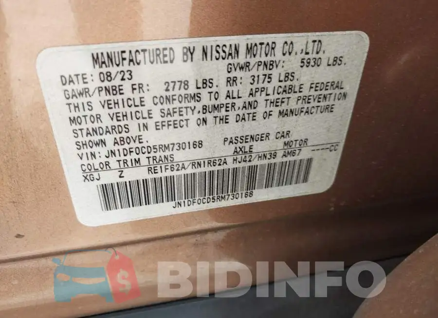JN1DF0CD5RM730168 Photo# 9