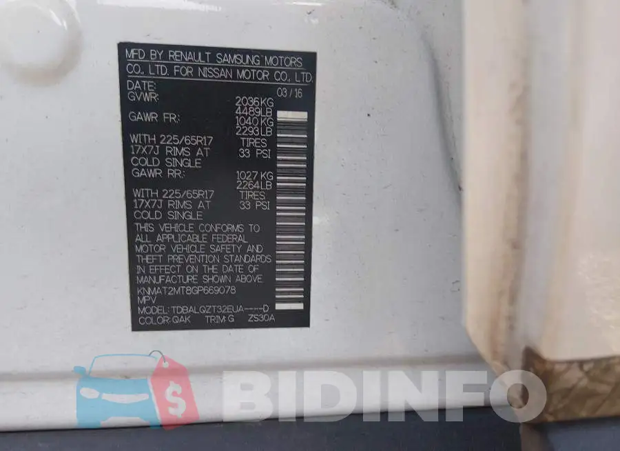 KNMAT2MT8GP669078 Photo# 9