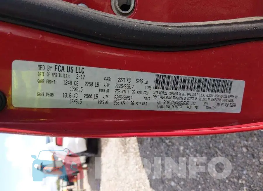 3C4PDCAB7HT606365 Photo# 9