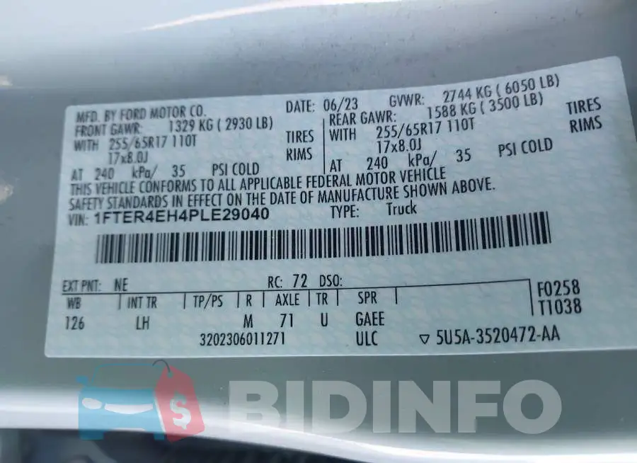 1FTER4EH4PLE29040 Photo# 4