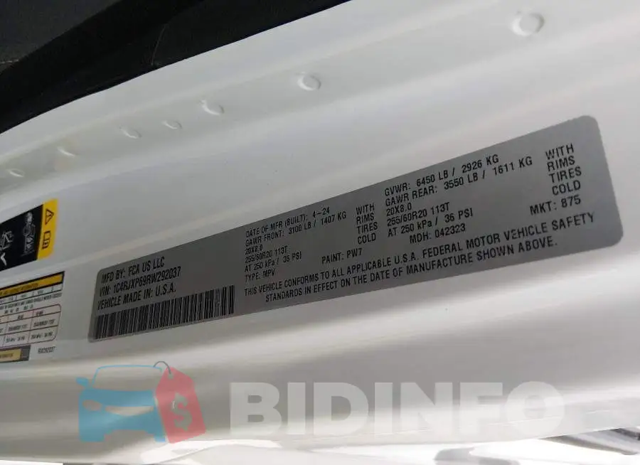 1C4RJXP69RW292037 Photo# 9