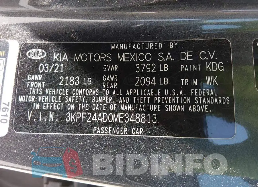 3KPF24AD0ME348813 Photo# 9