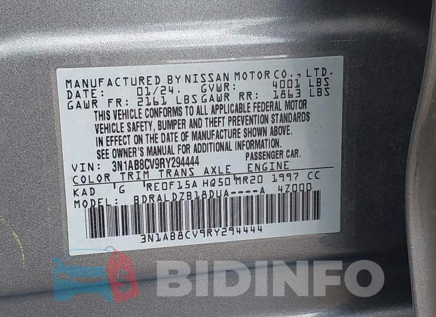 3N1AB8CV9RY294444 Photo# 9