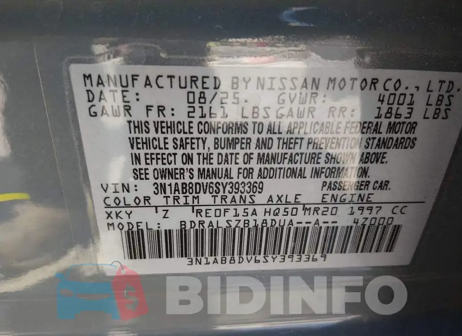 3N1AB8DV6SY393369 Photo# 9