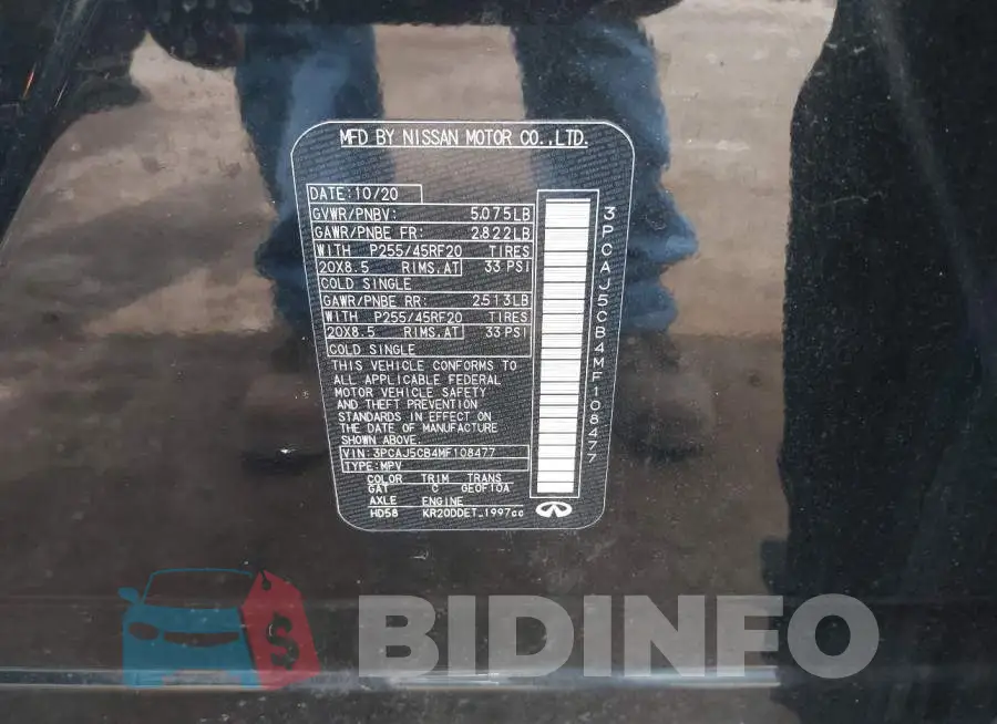 3PCAJ5CB4MF108477 Photo# 9