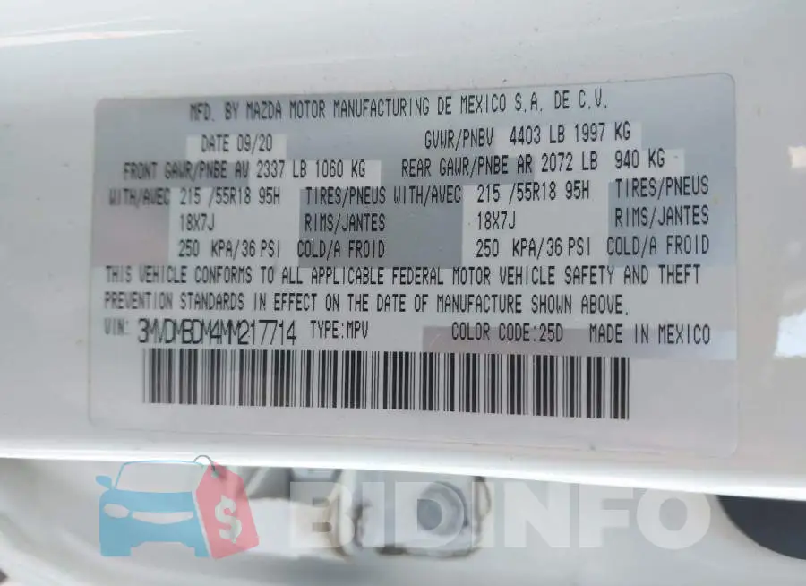3MVDMBDM4MM217714 Photo# 9