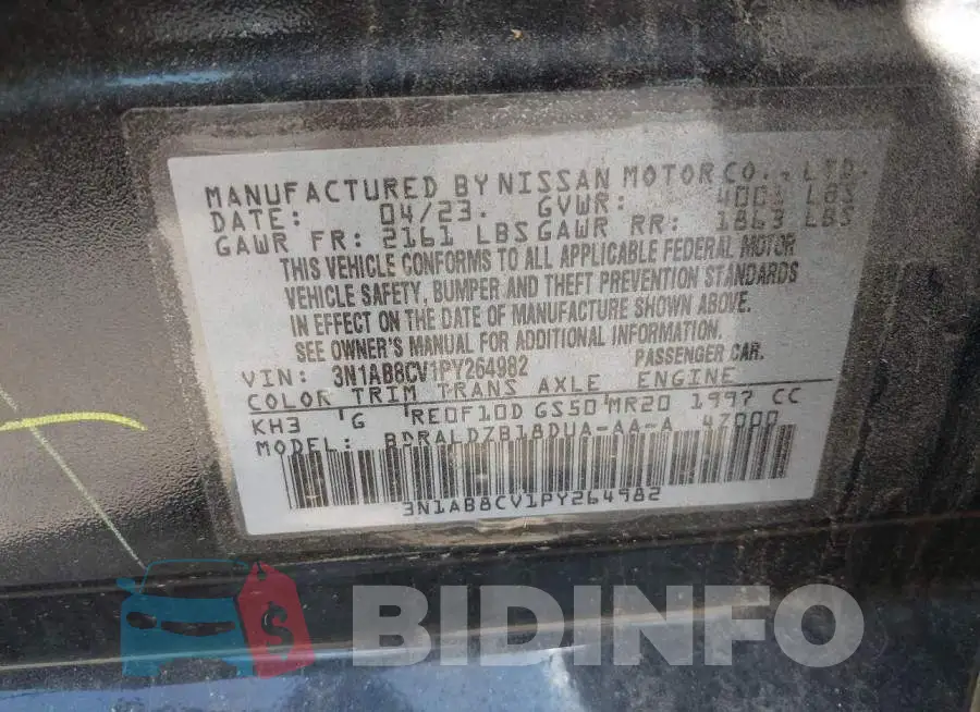 3N1AB8CV1PY264982 Photo# 9
