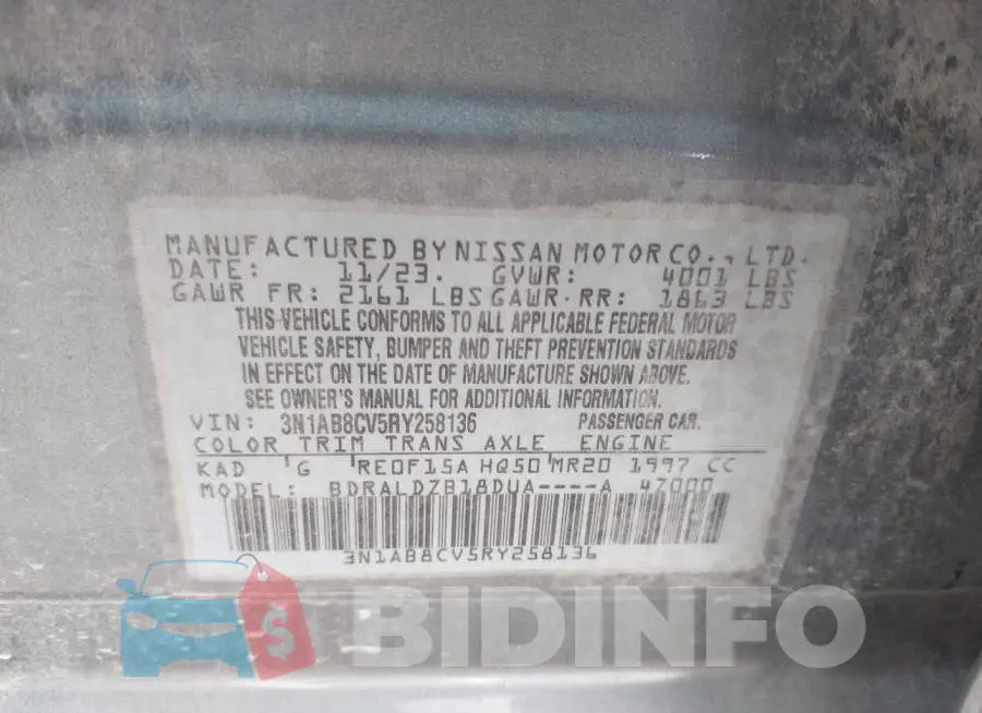 3N1AB8CV5RY258136 Photo# 9