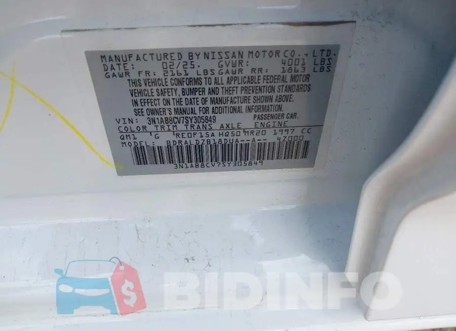 3N1AB8CV7SY305849 Photo# 9