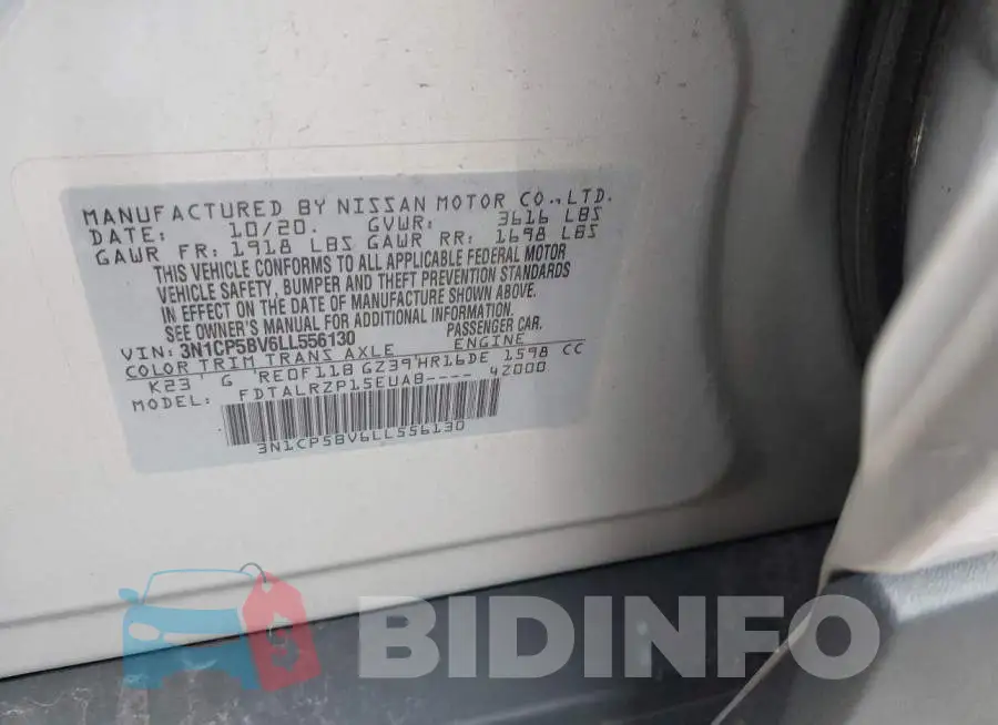 3N1CP5BV6LL556130 Photo# 9