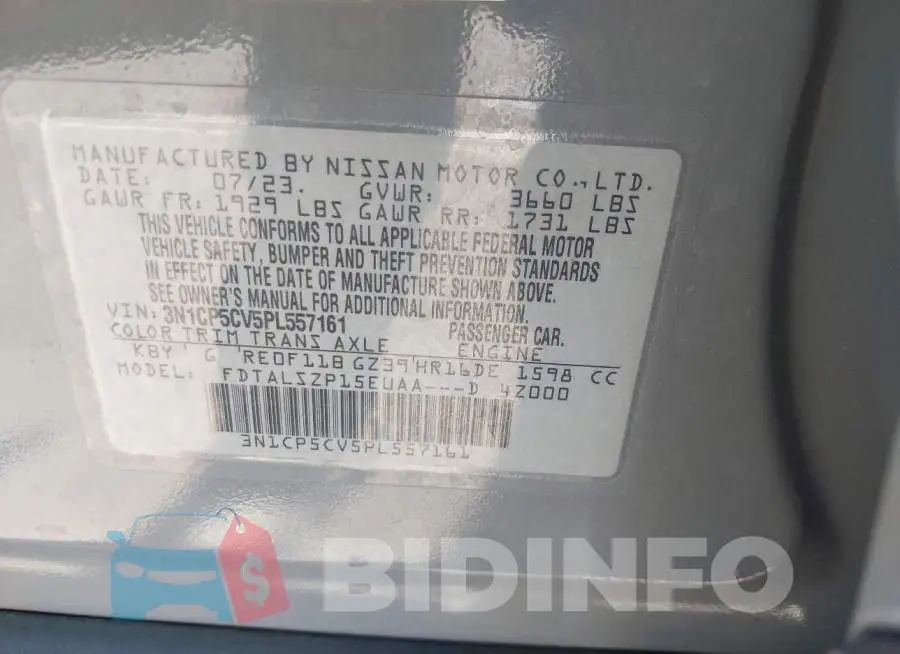 3N1CP5CV5PL557161 Photo# 9