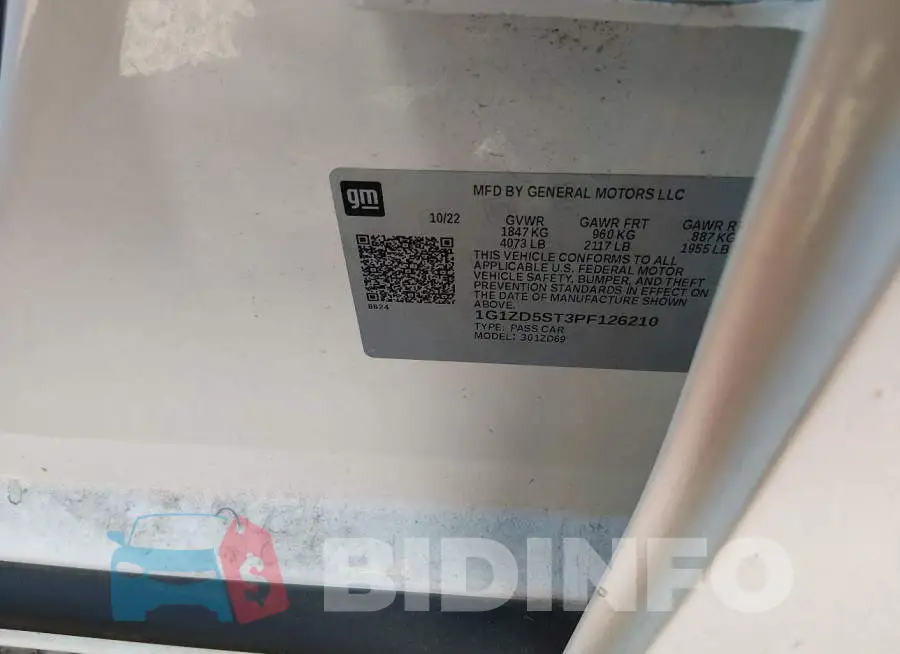 1G1ZD5ST3PF126210 Photo# 9