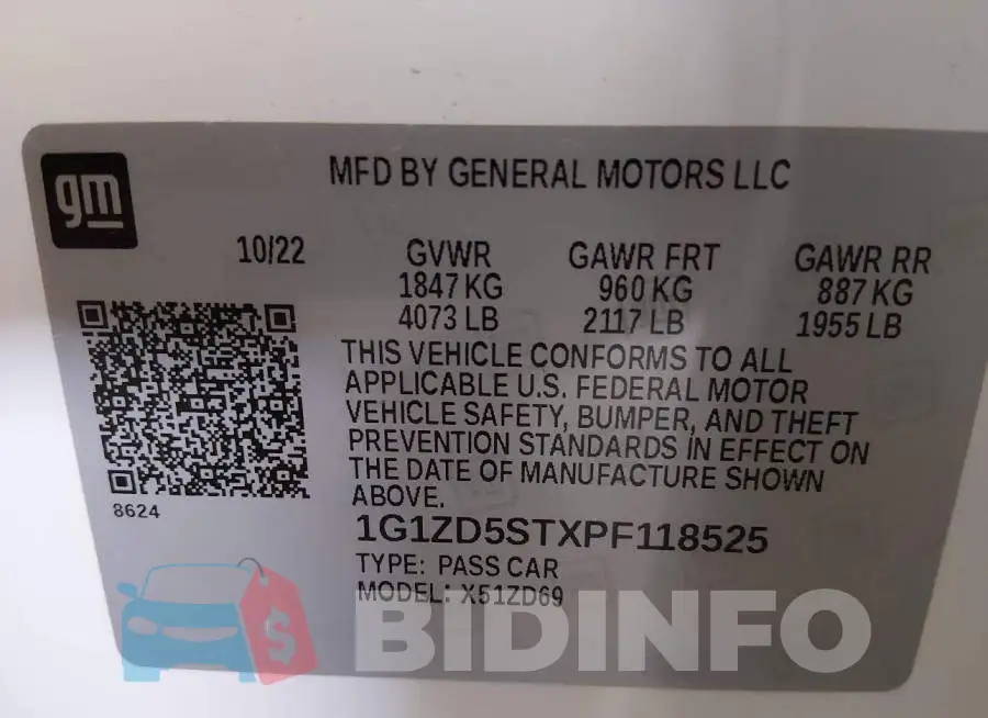 1G1ZD5STXPF118525 Photo# 9