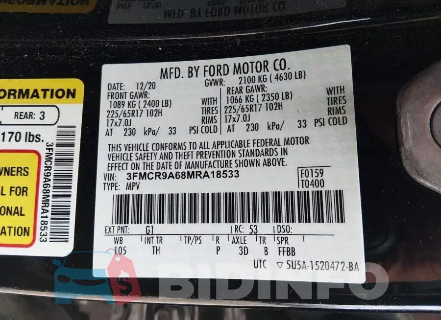 3FMCR9A68MRA18533 Photo# 9