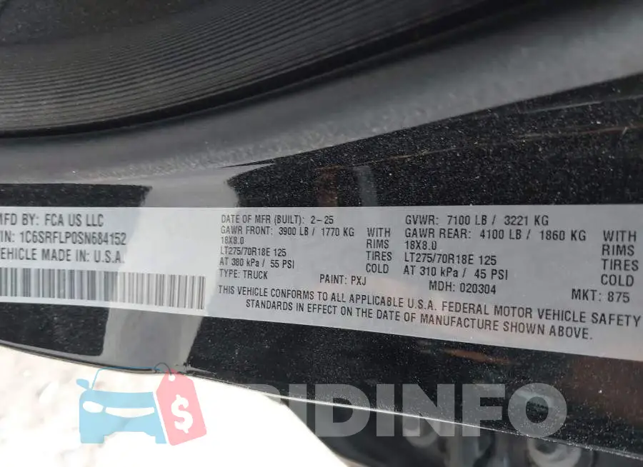 1C6SRFLP0SN684152 Photo# 9