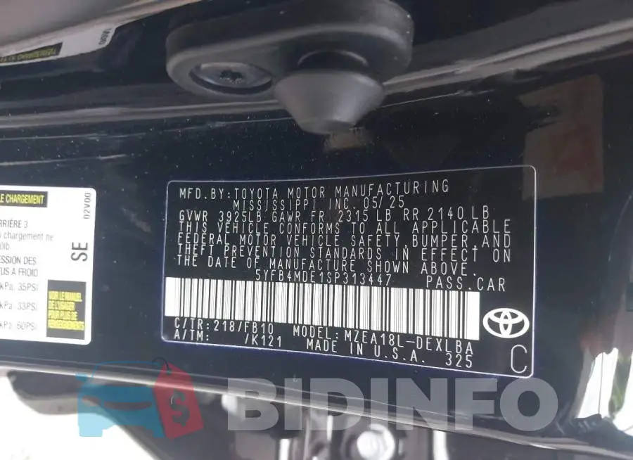 5YFB4MDE1SP313447 Photo# 9