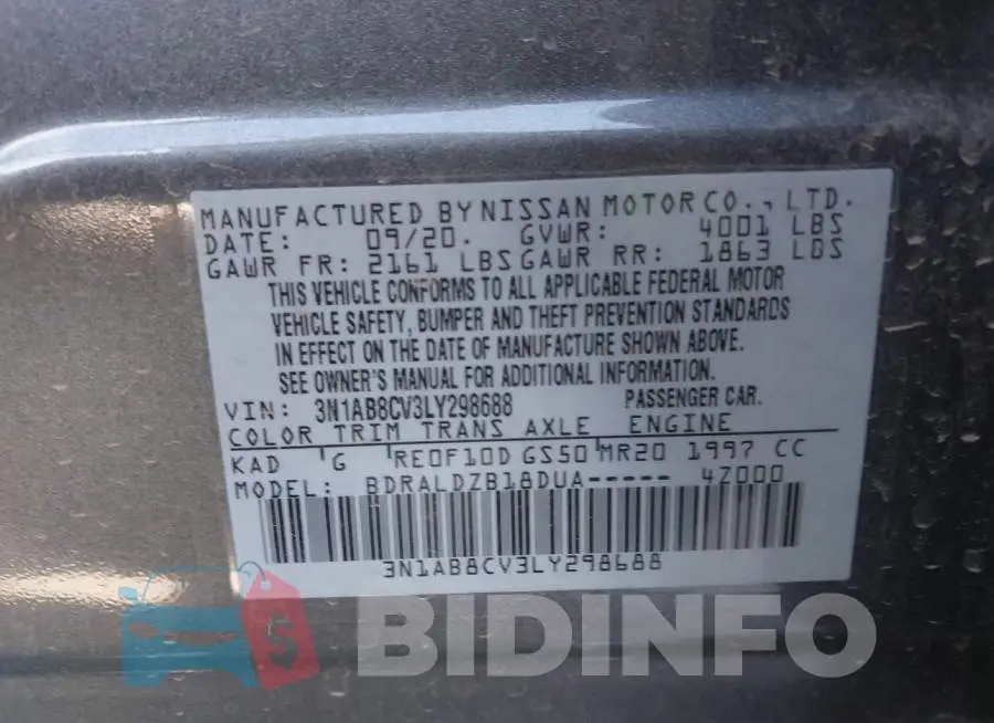 3N1AB8CV3LY298688 Photo# 9