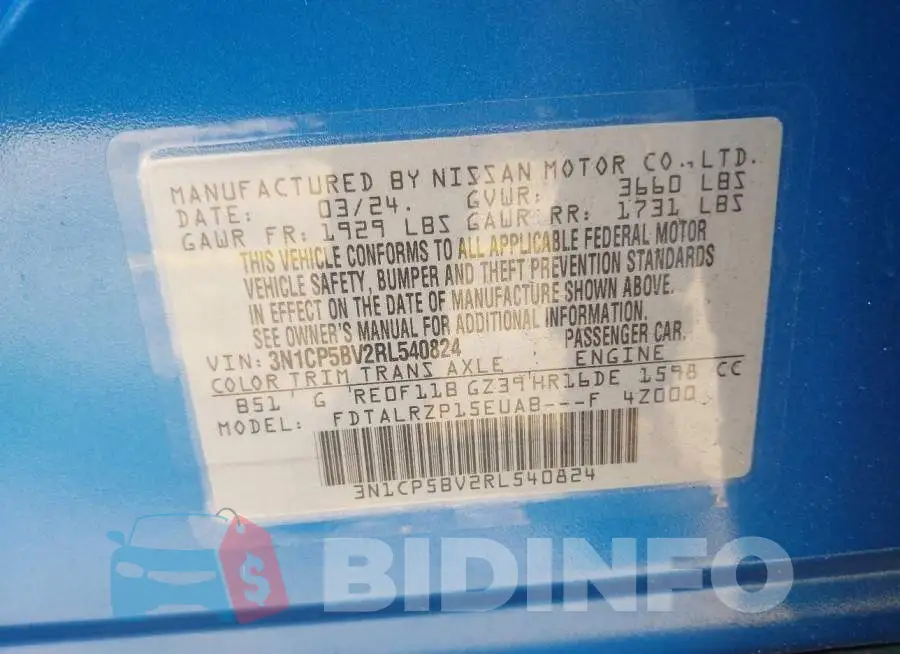 3N1CP5BV2RL540824 Photo# 9