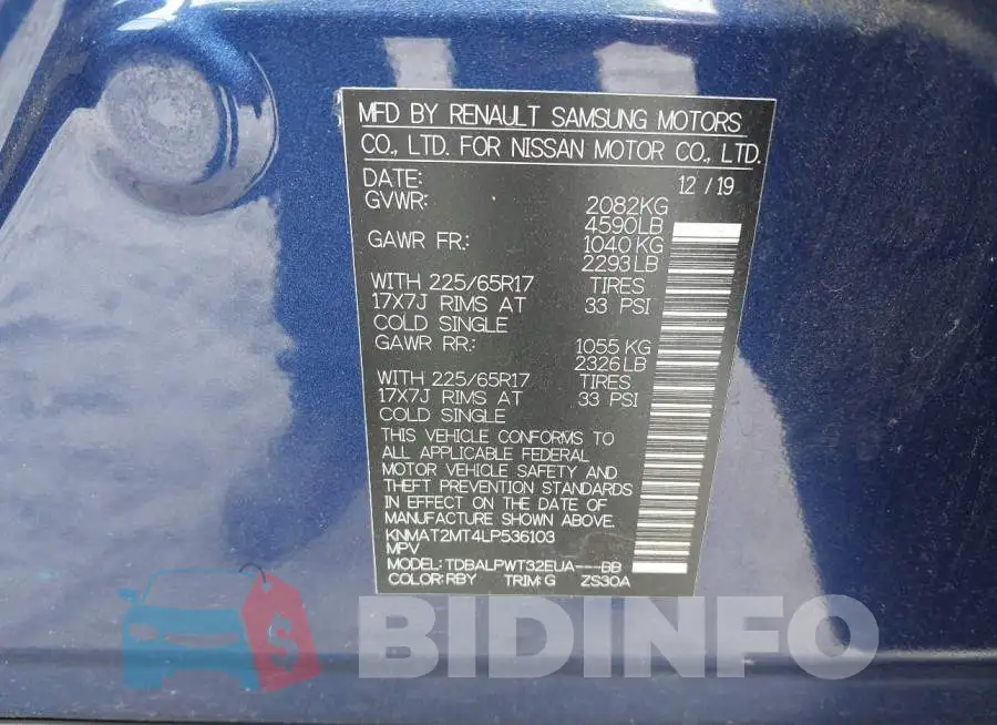 KNMAT2MT4LP536103 Photo# 9